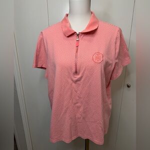 Tommy Hilfiger Pink Polka Dot Polo Shirt